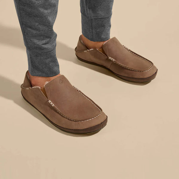 M Moloa Slipper- Toffee/Dark Wood