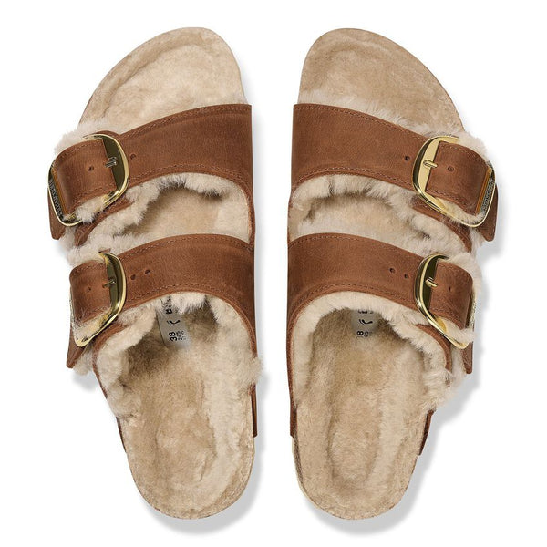 Arizona Big Buckle Shearling - Cognac