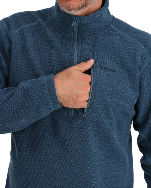 Rivershed Half-Zip Fleece- Black Heather