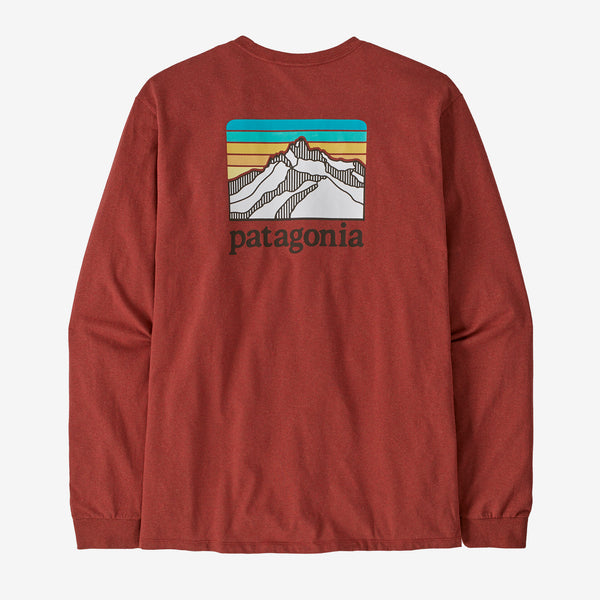 M LS Line Logo Ridge Responsibili-Tee- Burnished Red