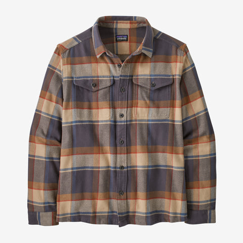 M Fjord Flannel Shirt- Sunrise Ridge: Forge Grey