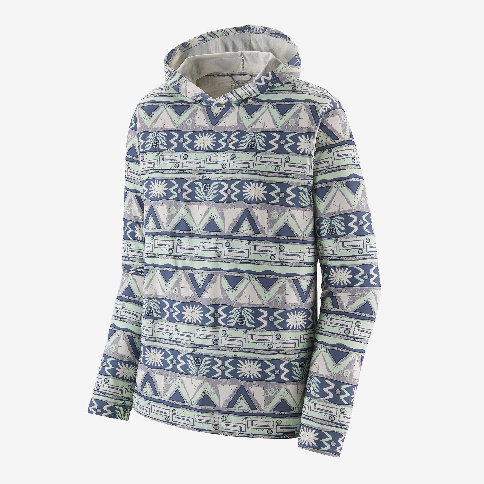 M Capilene Cool Daily Hoody- High Hope Geo: Wispy Green