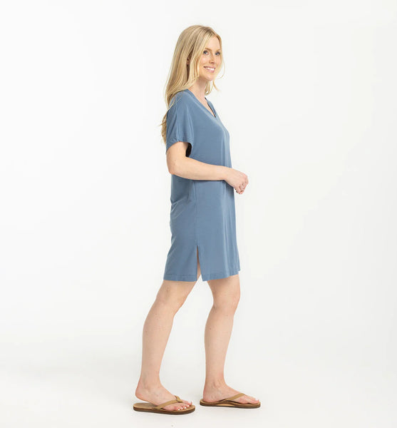 W Elevate Lightweight Coverup- Bluestone