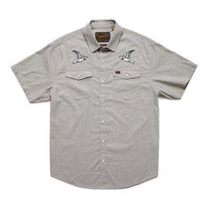 Exclusive-H Bar B Snapshirt- Soarin’ Seagulls : Storm Grey