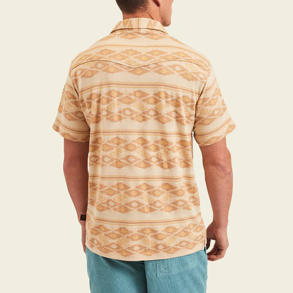 Ranchero Jacquard Polo: Taki Jacquard: Brown Rice