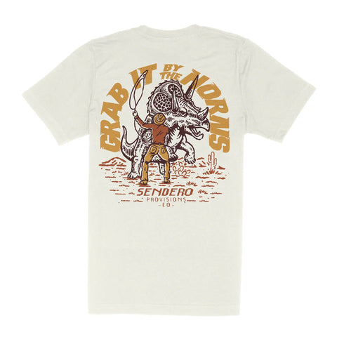 Triceratops T-Shirt- Vintage White