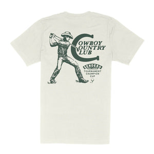 Cowboy Country Club T-Shirt- Vintage White