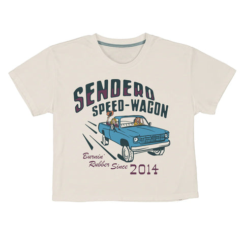 Speed Wagon Crop Tee- Vintage White