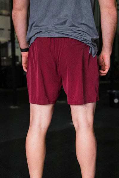 Athletic Shorts 5.5"- Maroon