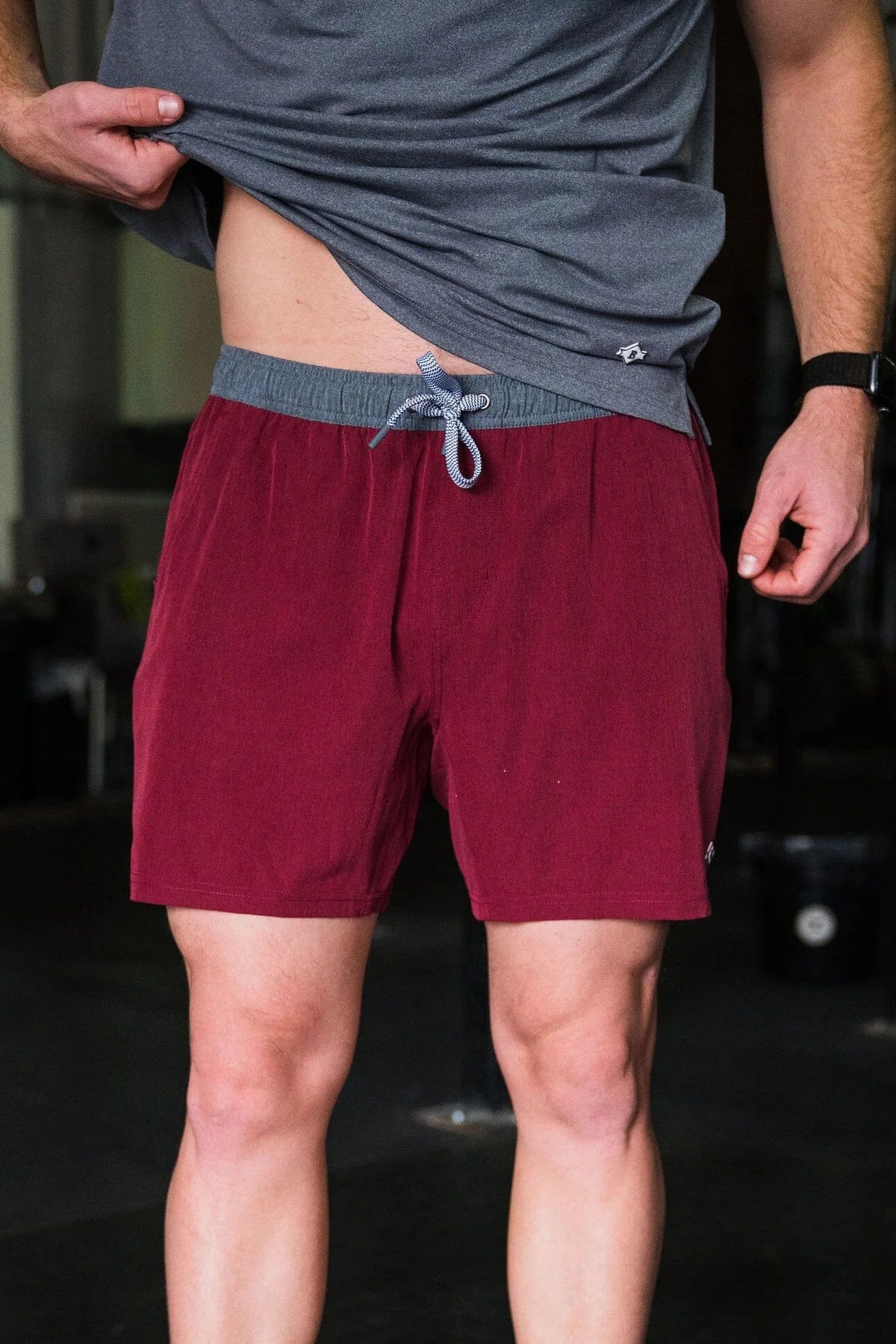 Athletic Shorts 5.5"- Maroon