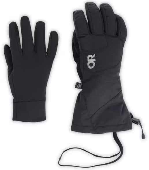 W Adrenaline 3-in-1 Gloves- Black