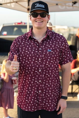 Performance Button Up- Gameday in College Station