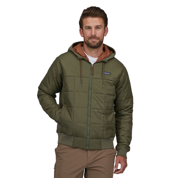 M Box Quilted Hoody - Basin Green